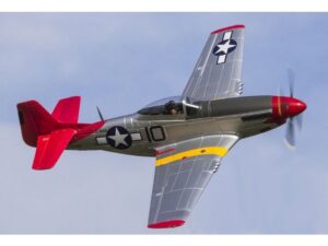 Mustang P-51D V8-Red tail, Spw 1450mm, PNP-Set von FMS - FMS008P