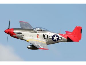 Mustang P-51D V8-Red tail, Spw 1450mm, PNP-Set von FMS - FMS008P