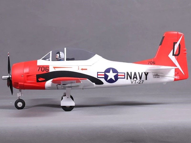 Mini T-28 Trojan - V2, Spw 800mm, PNP-Set von FMS – Bild 3