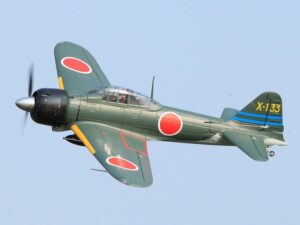 Mitsubishi A6M3 Zero - Green, Spw 1400mm, PNP-Set mit Gyro, FMS - FMS033PGN