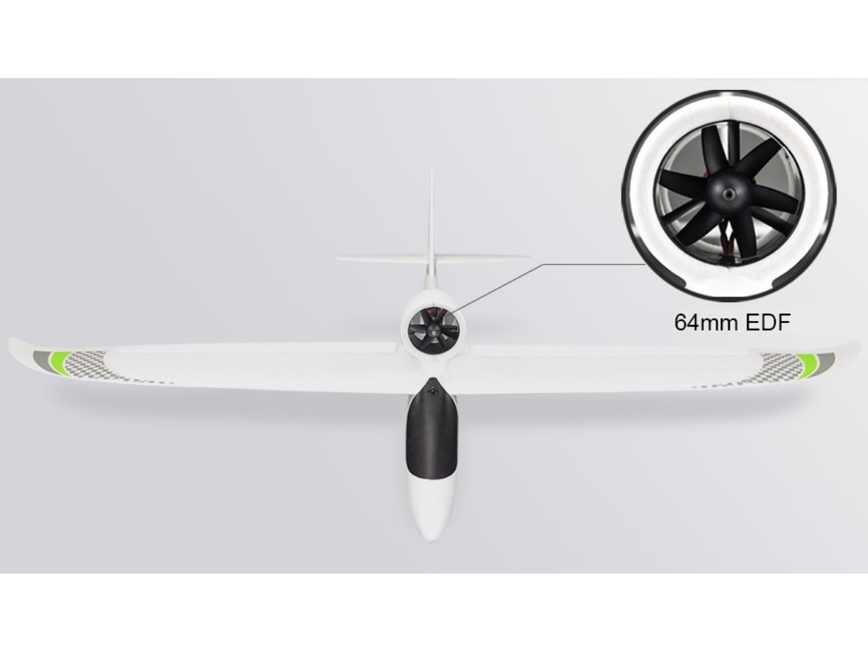 Elektrosegler Swift Pro mit 64mm Impeller, Spw 1200mm, PNP-Set, Top RC Hobby – Bild 3