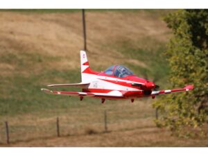 PC-21 XXL V2 JMB Turboprop ARF+ mit EZFW - L 3395mm Spw 2735mm - Swiss rot weiss