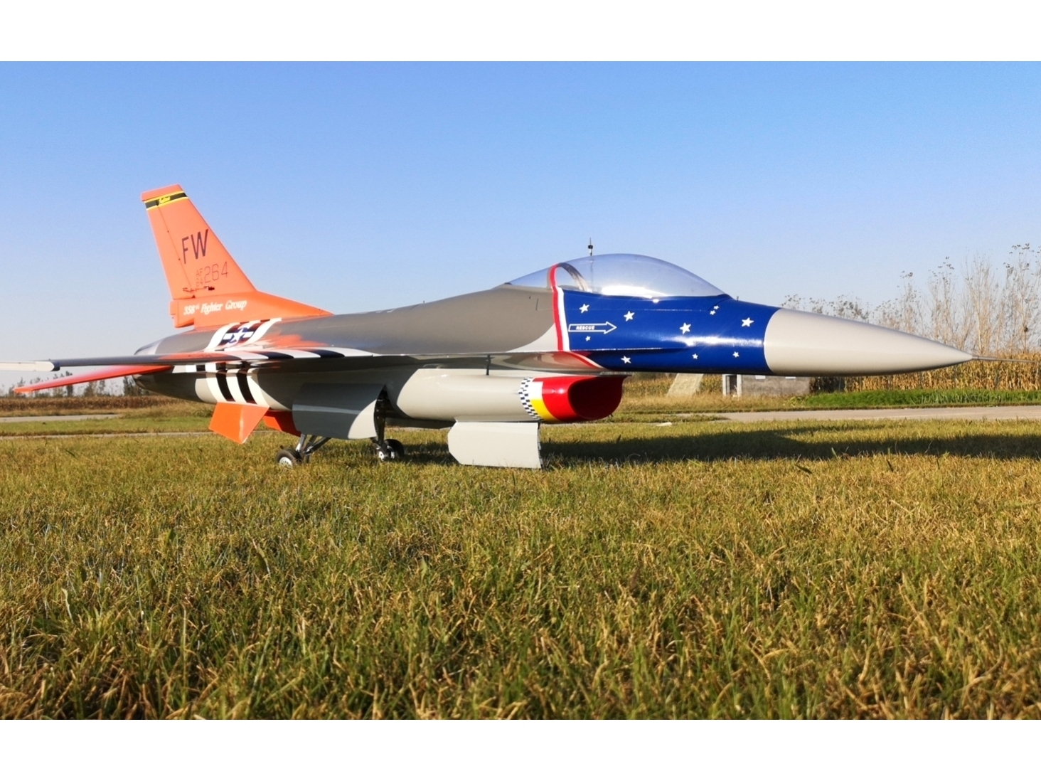 F-16 Fighting Falcon Turbinen Jet 1/5, Spw 2115mm, Turbine Ready mit EZFW, Pilot-RC – Bild 3