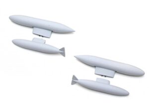 Raketen-/Tankset zu Hawker Hunter, 70mm EDF, Spw 850mm, Dynam