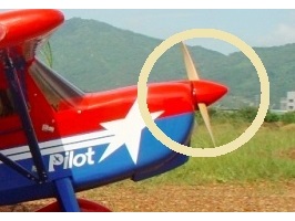 Spinner CH3 - ROT zu Decathlon 122inch - 3100mm von Pilot-RC