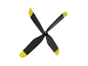 Propeller 0740, 7x4 - 4-Blatt zu P-51D Mustang, Spw 750mm, Volantex