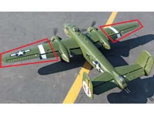 Tragflächen aussen zu B25/B-25, 2000mm, Lanxiang