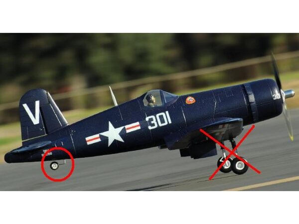 Spornrad zu BIG F4U Corsair 1.43m von FMS