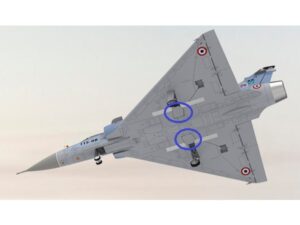 Klappen zu Hauptfahrwerksschacht Mirage 2000, Spw 1225mm, HSDJETS