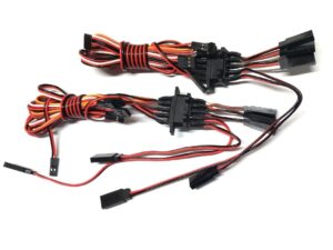 Servo Flächenverbindungskabel für 2 Servos und 3x Strom, Super Viper V3, HSD