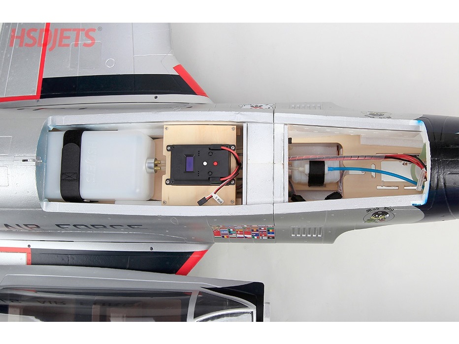 Turbo T-33 Thunderbird, Spw 2018mm, ready for Turbine, PNP-Set, HSDJets – Bild 4
