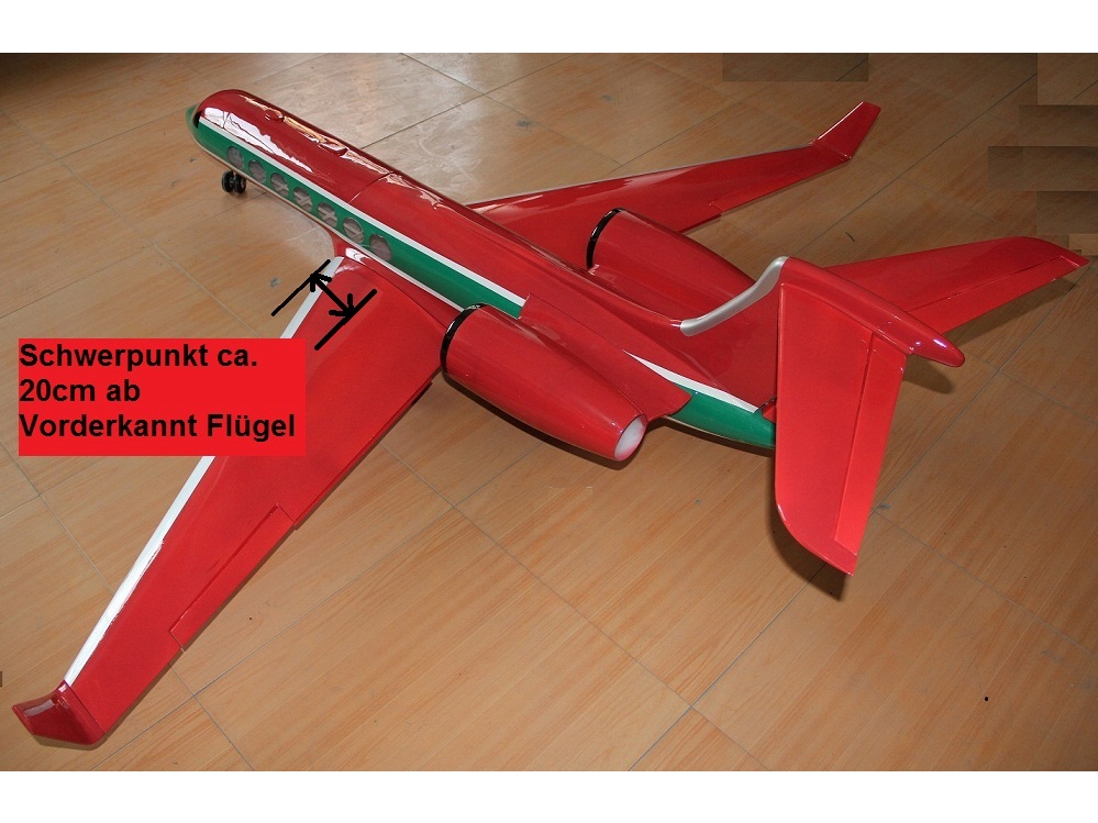 Kabinenabdeckung zu G500 Gulfstream 90mm TB-Models – Bild 3