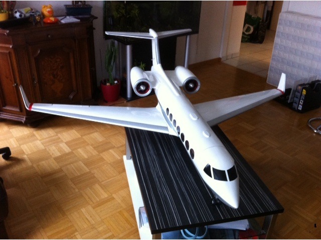 Kabinenabdeckung zu G500 Gulfstream 90mm TB-Models – Bild 4