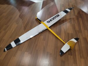 Shooter S Elektro Segelflugzeug Spw 2000mm Voll CFK - grau gelb