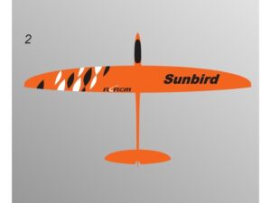 Voll GFK Elektrosegler Sunbird 60 - Spw 1520mm, RCRCM