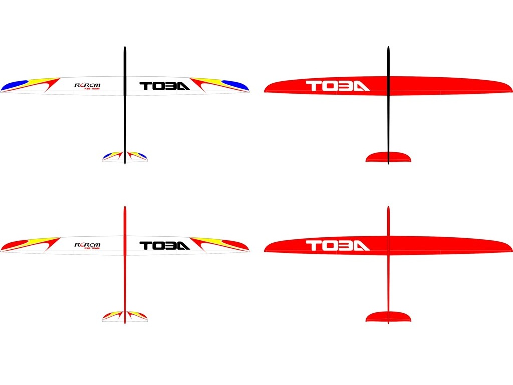 Voll GFK/CFK Segelflugmodell TOBA F3B 3085mm, RCRCM – Bild 3