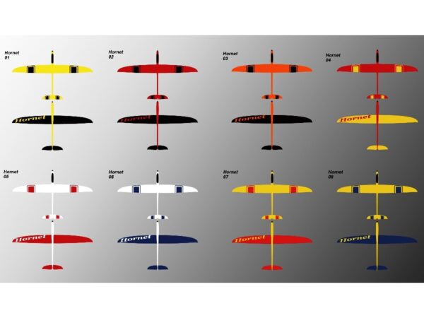 E-Rumpf schwarz GFK zu Segler Hornet 2000mm, RCRCM