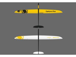Voll GFK Elektrosegler Typhoon PLUS, Spw 2900mm, RCRCM