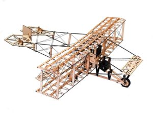 Real-Kit Standmodell: Curtiss Pusher, Spw 550mm - KIT-Bausatz aus Balsaholz