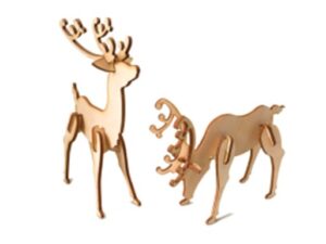 Real-Kit Standmodell: Elch - KIT-Bausatz aus Balsaholz