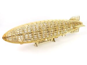 Real-Kit Standmodell: Zeppelin Hindenburg, Länge 600mm KIT-Bausatz aus Balsaholz