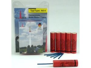 Motor / Treibsatz A6-4 im 6er Set für Modellraketen inkl. Zündschnüre