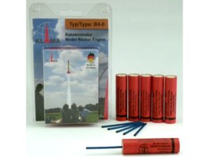 Motor / Treibsatz B4-0 im 6er Set für Modellraketen inkl. Zündschnüre