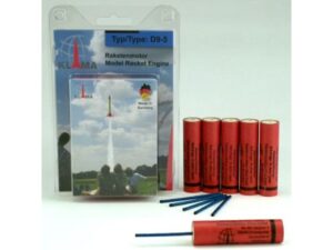 Motor / Treibsatz D9-5 im 6er Set für Modellraketen inkl. Zündschnüre