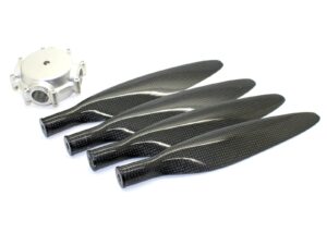 TopRC Model CFK Propeller 22x8 / 22x10 / 22x12 - 4-Blatt