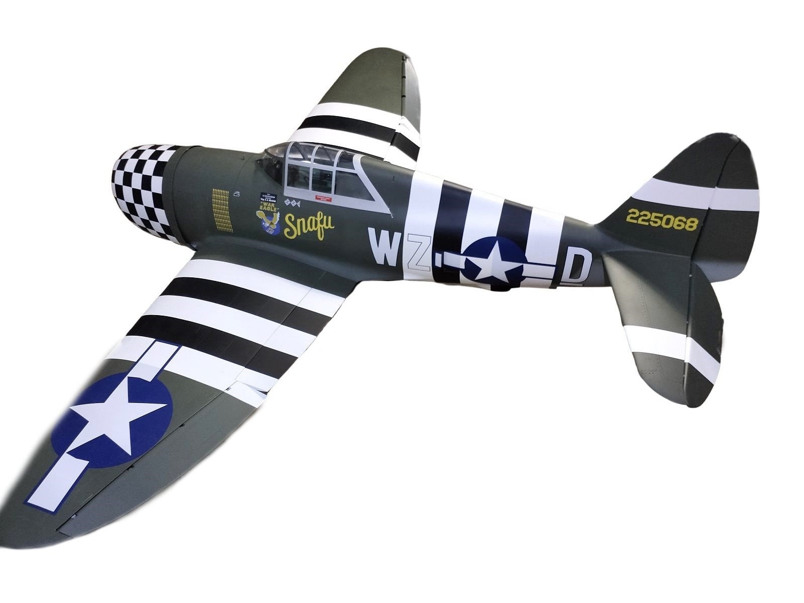 TopRC Model P-47 Thunderbolt Snafu - Full Composite, 80ccm, Spw 2438mm, ARF-Set