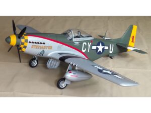 TopRC Model Mustang P-51D Gunfighter - Full Composite, 60ccm, Spw 2260mm, ARF-Set
