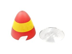 TopRC Model Spinner 2-Blatt - rot/gelb - zu Mustang Old Crow