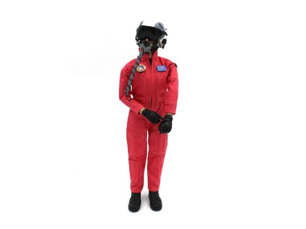 TopRC Model Pilotenpuppe / Pilotenfigur 1:6 - komplett mit Helm- rot – Bild 4