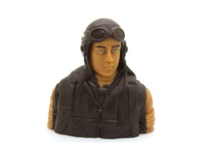 Top RC Model Piloten-Figur - WWII Japanese - 1:6 - ohne Bemalung nur braun