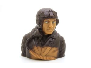 Top RC Model Piloten-Figur - WWII British - 1:5 - ohne Bemalung nur braun