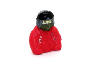 Top RC Model Piloten-Figur - Jet-Pilot 1:7- rot - 72x55mm