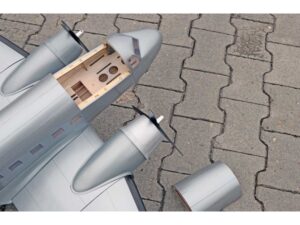 Motorhaube zu Douglas DC-3, silber, Spw 1800mm, VQ-Models