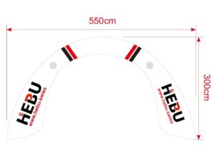FPV Race Gate 3 - 550x300cm - C-Style