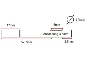 Motorwelle zu BM3720 Motoren von Dynam