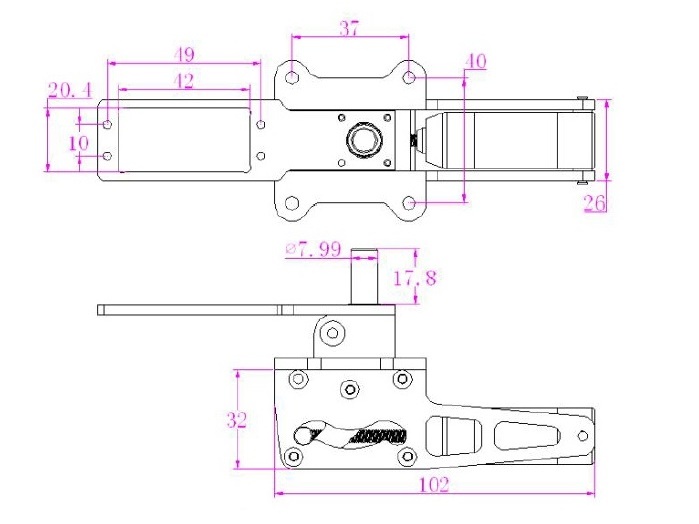 Einziehfahrwerksmodul Bugfahrwerk ER-150 für Modelle 15 - 25kg, JP Hobby – Bild 4