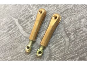 Messing Spannverbinder 30mm zur Befestigung von Spannseilen - 10er-Set