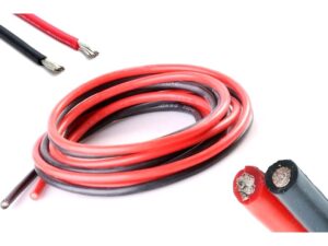 2 Meter hochflexibles Silikonkabel 16AWG / 1.3mm² - rot