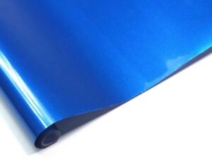Bügelfolie / Modellbaufolie - metallic blau / blau - 60 x 200 cm