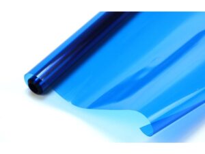 Bügelfolie / Modellbaufolie - BLAU transparent, 63x200 cm