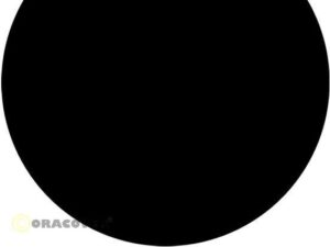 Oracover Bügelfolie / Modellbaufolie, schwarz - 21-071-002 - 60x200cm