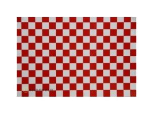 Oracover Bügelfolie / Modellbaufolie, FUN 4 - weiss rot - 44-010-023-002 - 60x200cm