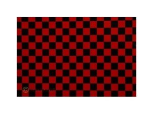 Oracover Bügelfolie / Modellbaufolie, FUN 4 - rot schwarz - 44-023-071-002 - 60x200cm