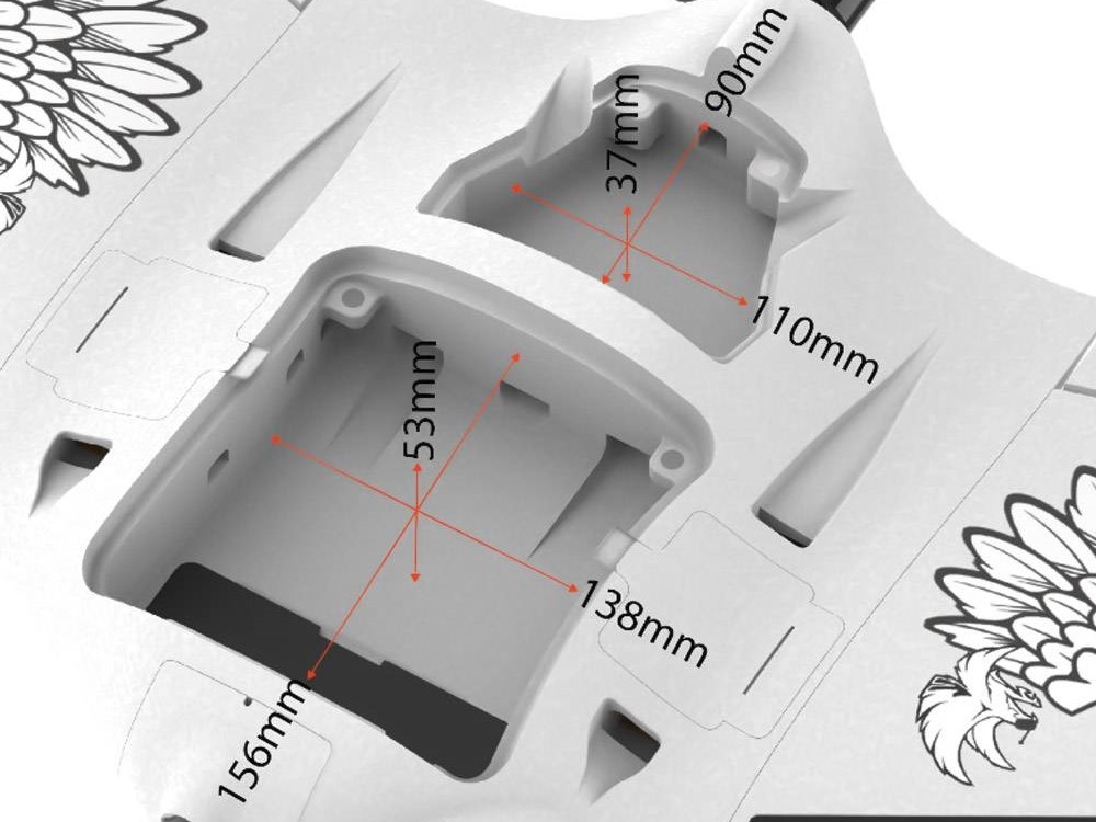 SonicModell - AR Wing Pro White Falcon, Spw 1000mm, KIT-Bausatz – Bild 4