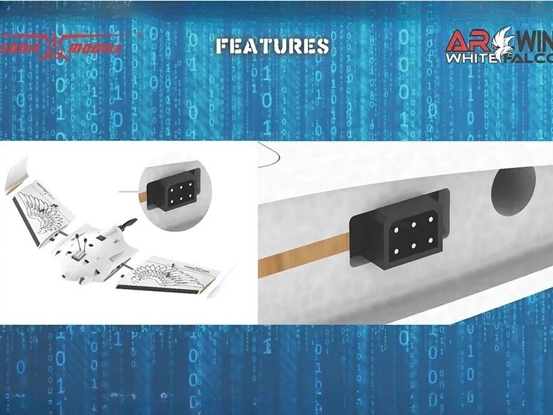 SonicModell - AR Wing Pro White Falcon, Spw 1000mm, KIT-Bausatz – Bild 5