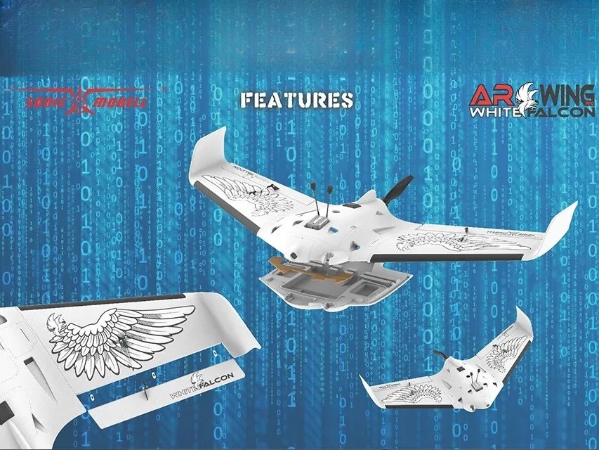 SonicModell - AR Wing Pro White Falcon, Spw 1000mm, KIT-Bausatz – Bild 6